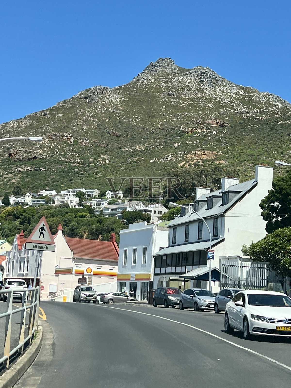 南非西蒙镇沿路的房屋照片摄影图片