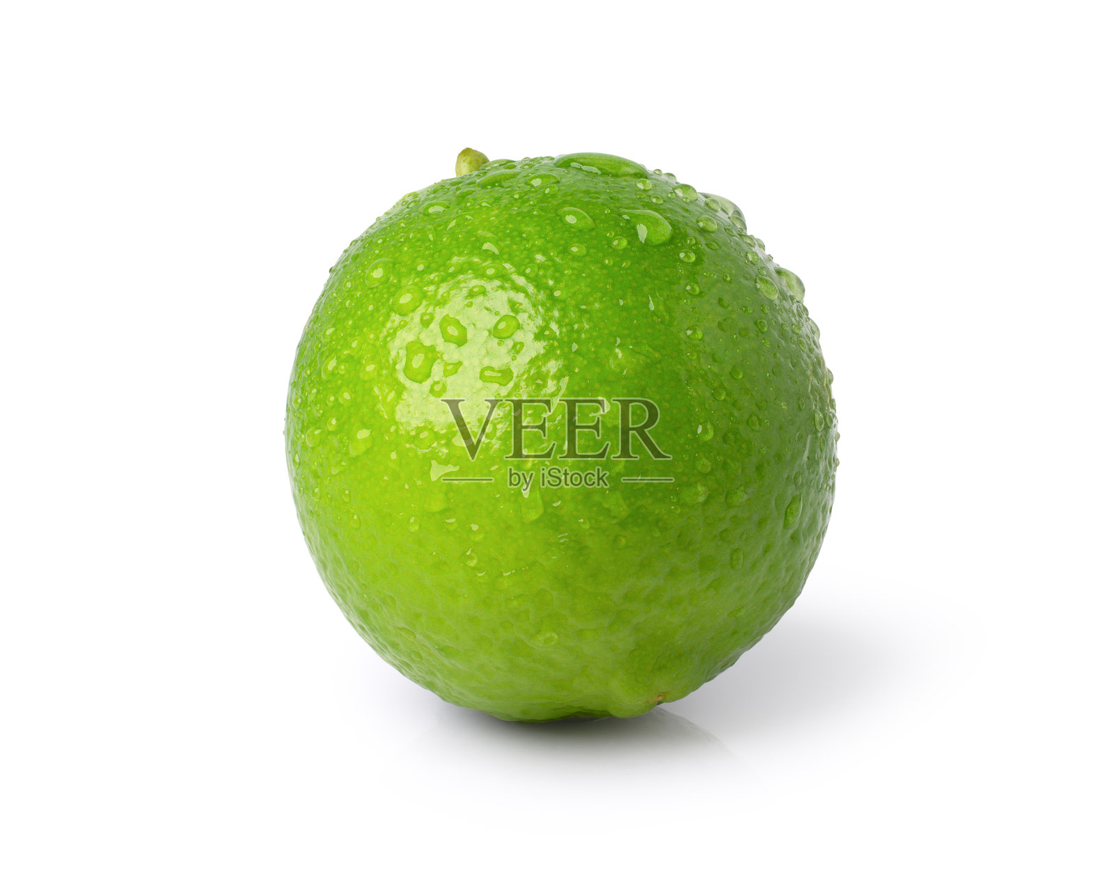 带水珠的青柠照片摄影图片