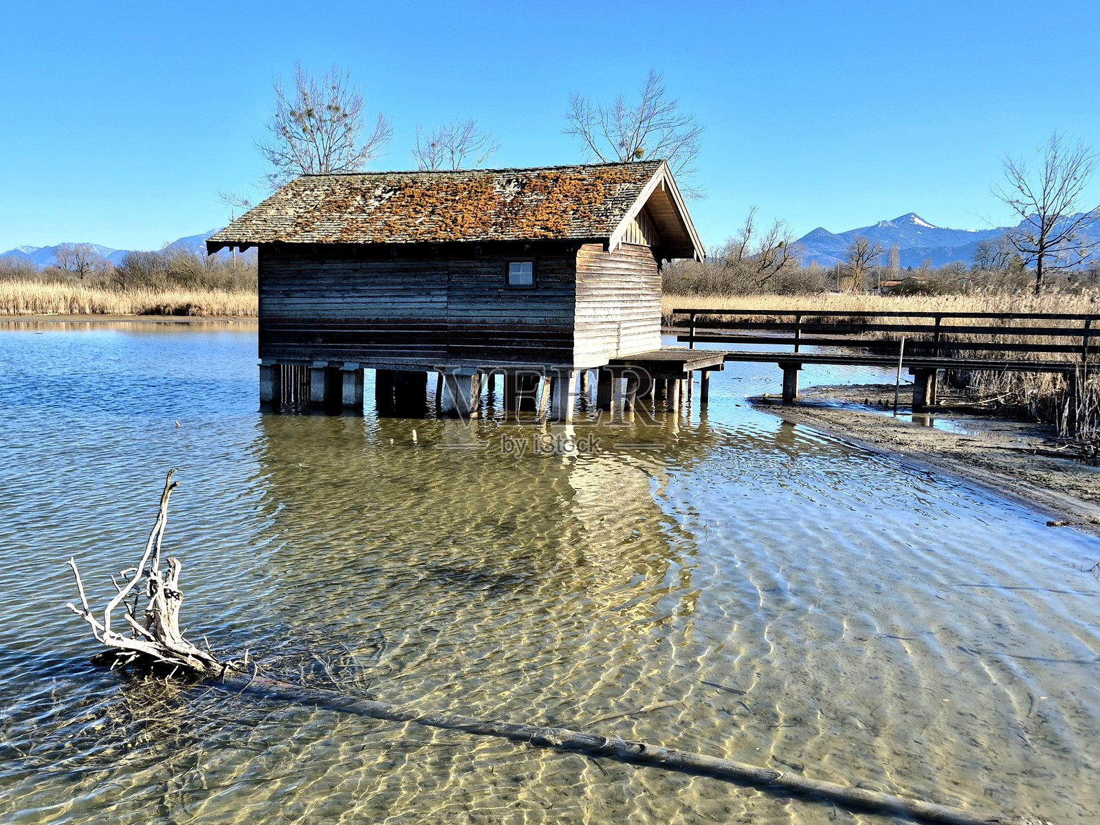 基默湖 - 船屋照片摄影图片