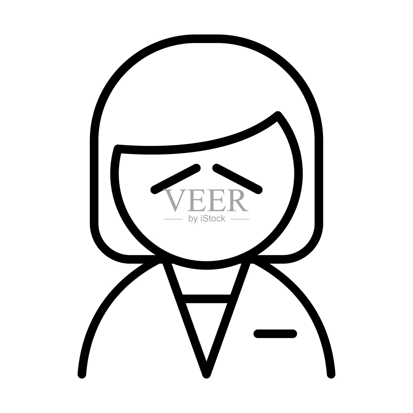 不快乐的图标插画图片素材