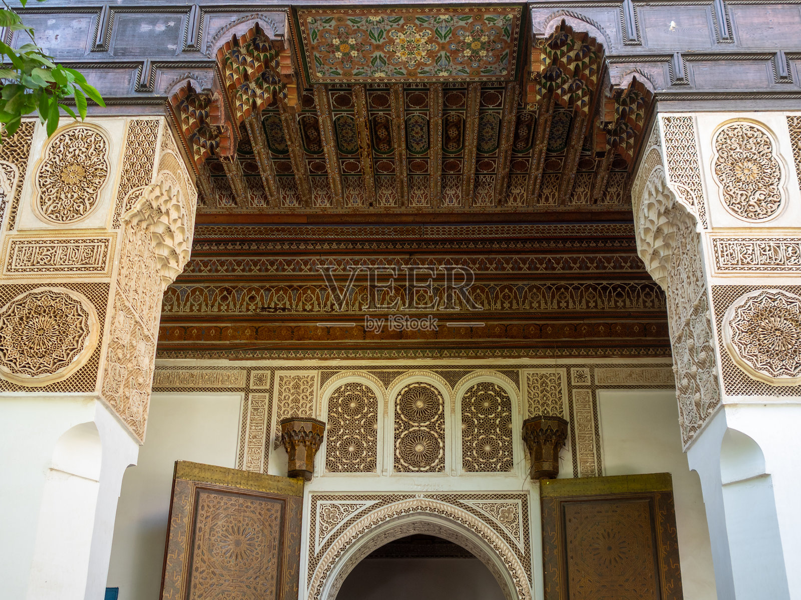 巴伊亚宫，马拉喀什照片摄影图片