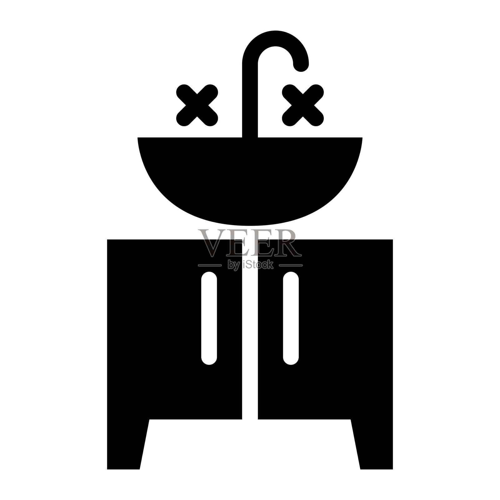 洗手盆图标插画图片素材