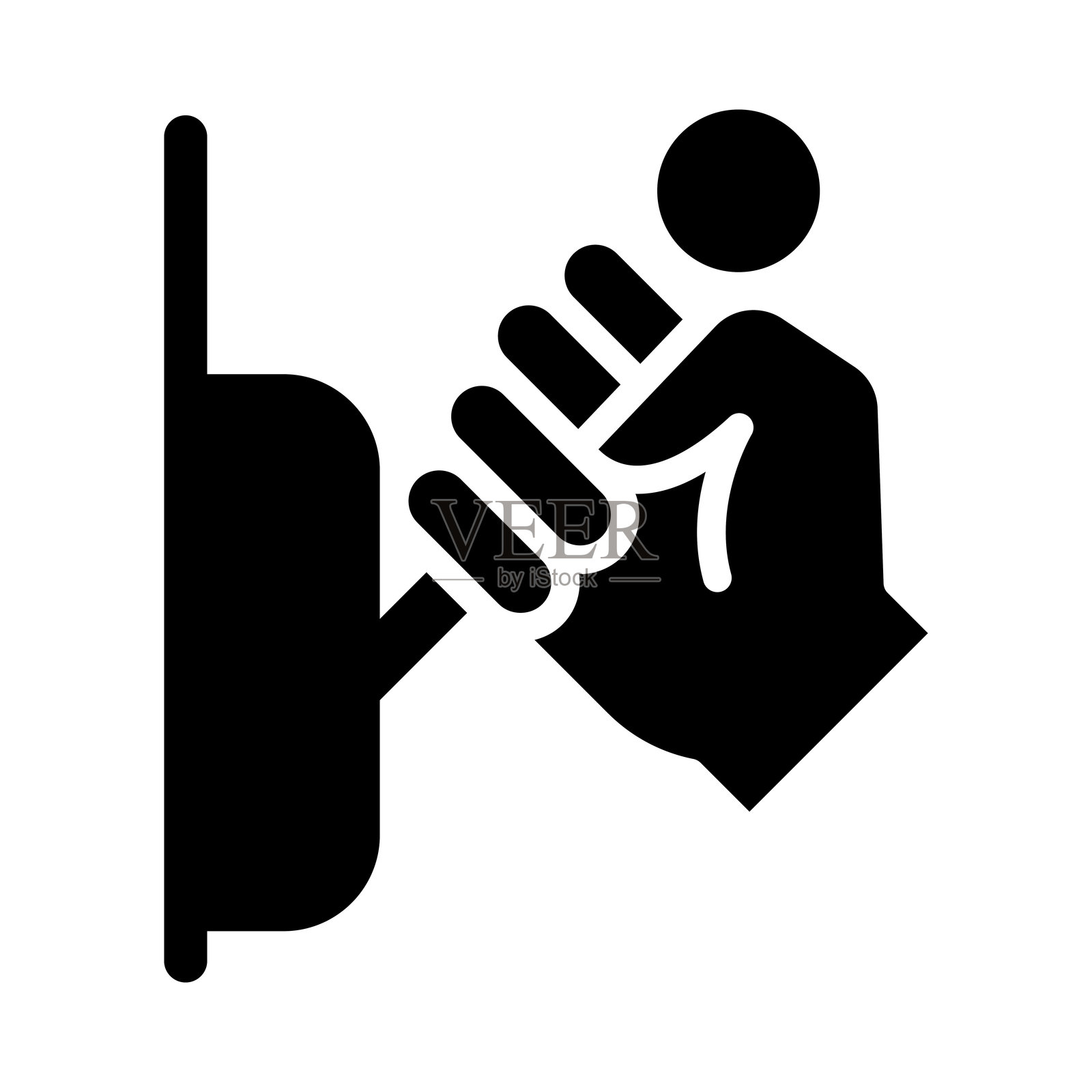 平面图标风格的断路器图标插画图片素材