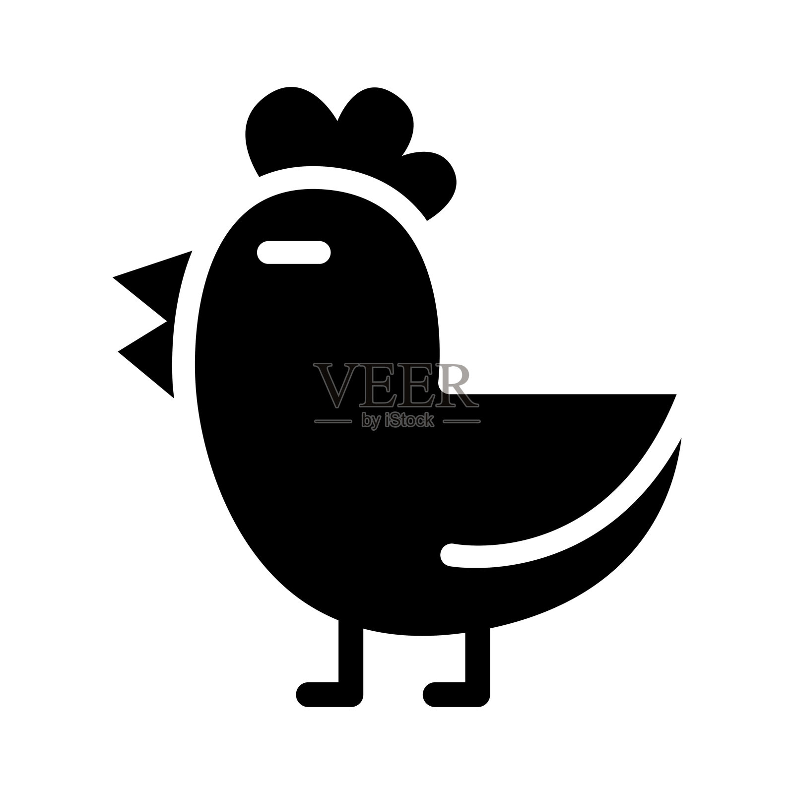 鸡肉图标插画图片素材