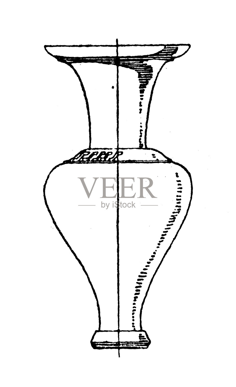装饰物品：餐具、陶器和容器：安普拉、菲阿勒和阿拉巴斯特插画图片素材