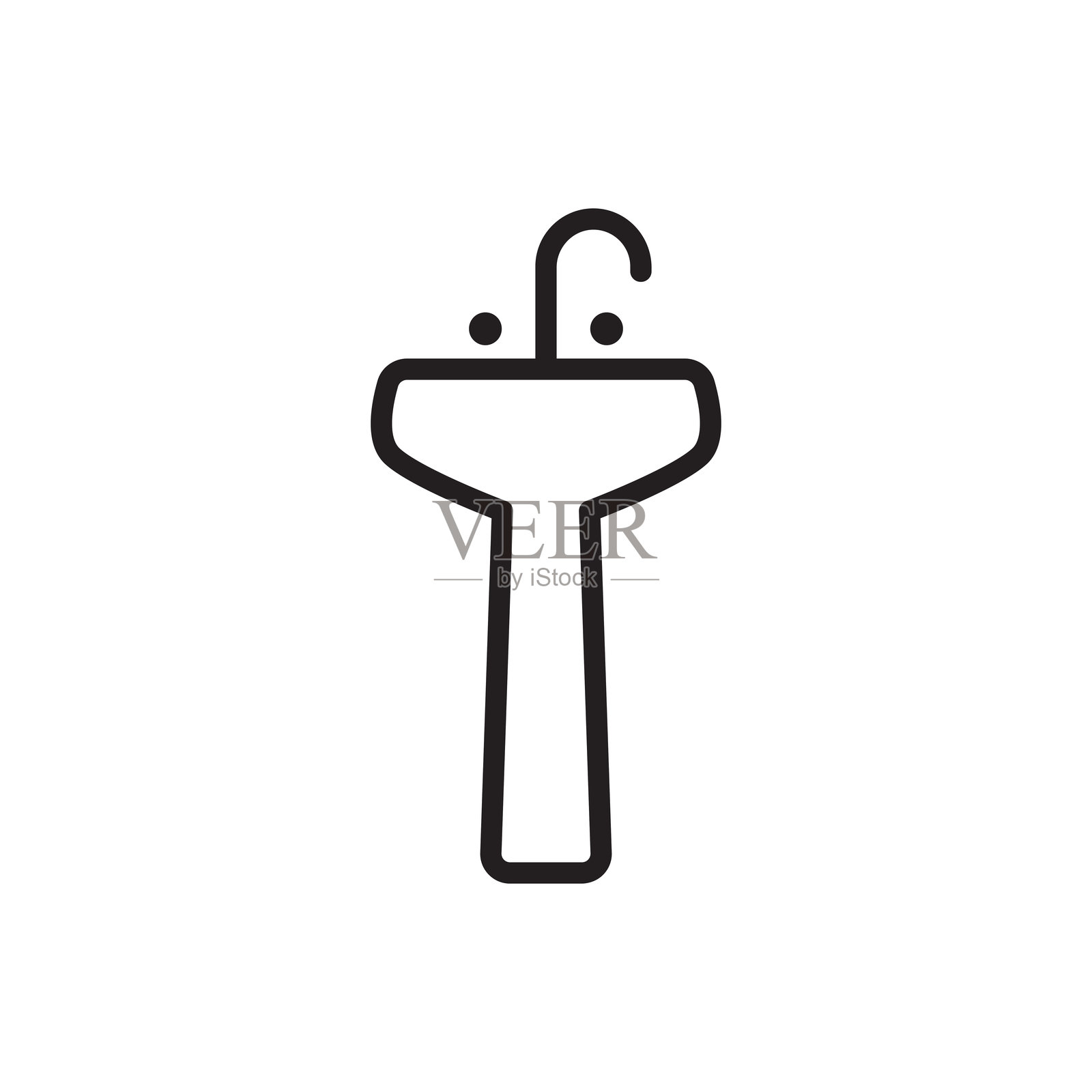 水槽图标插画图片素材