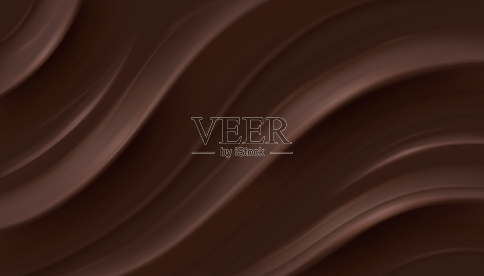 深色巧克力波浪抽象背景插画图片素材