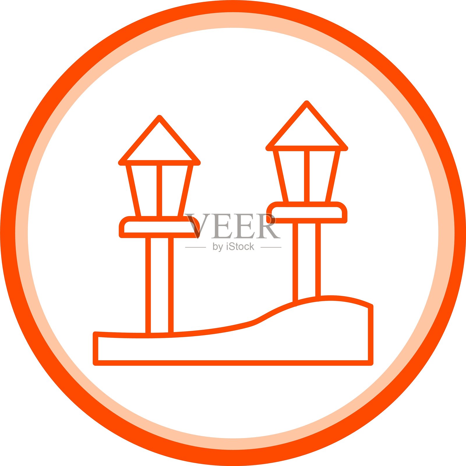 街灯图标插画图片素材