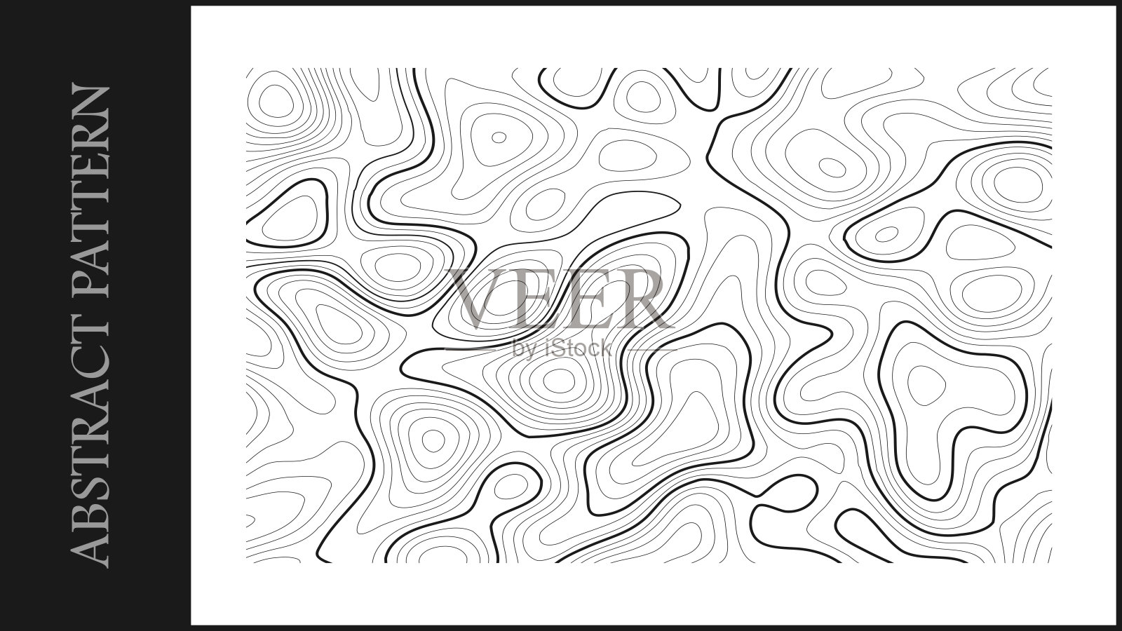 抽象背景，带有曲线。抽象波浪线图案。适用于纺织品、数字媒体、网页、海报和设计的抽象主题。插画图片素材