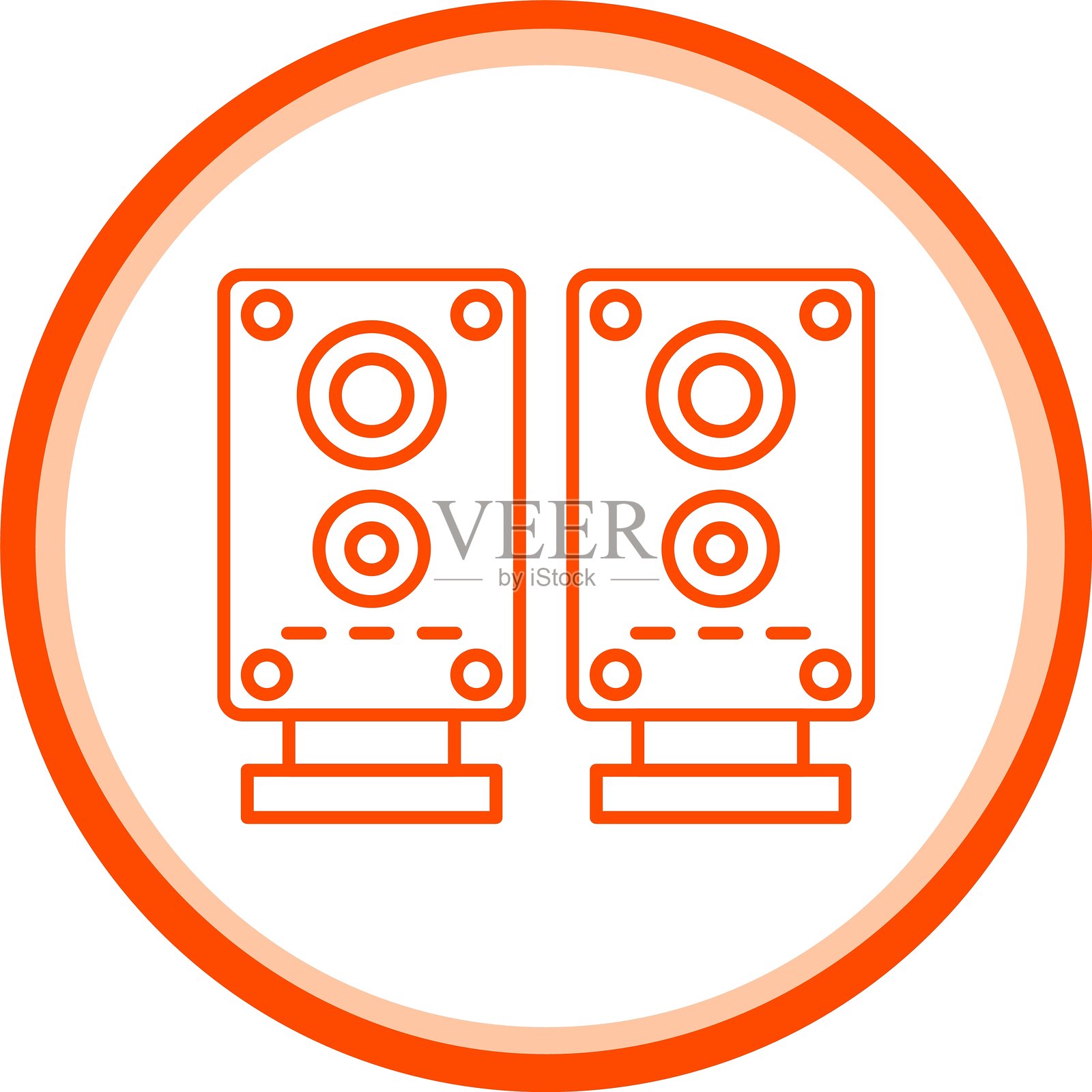 扬声器图标插画图片素材