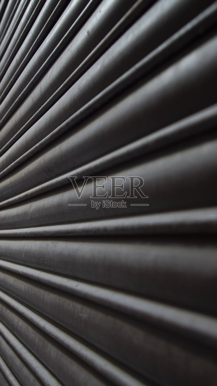 灰色金属百叶窗的纹理照片摄影图片