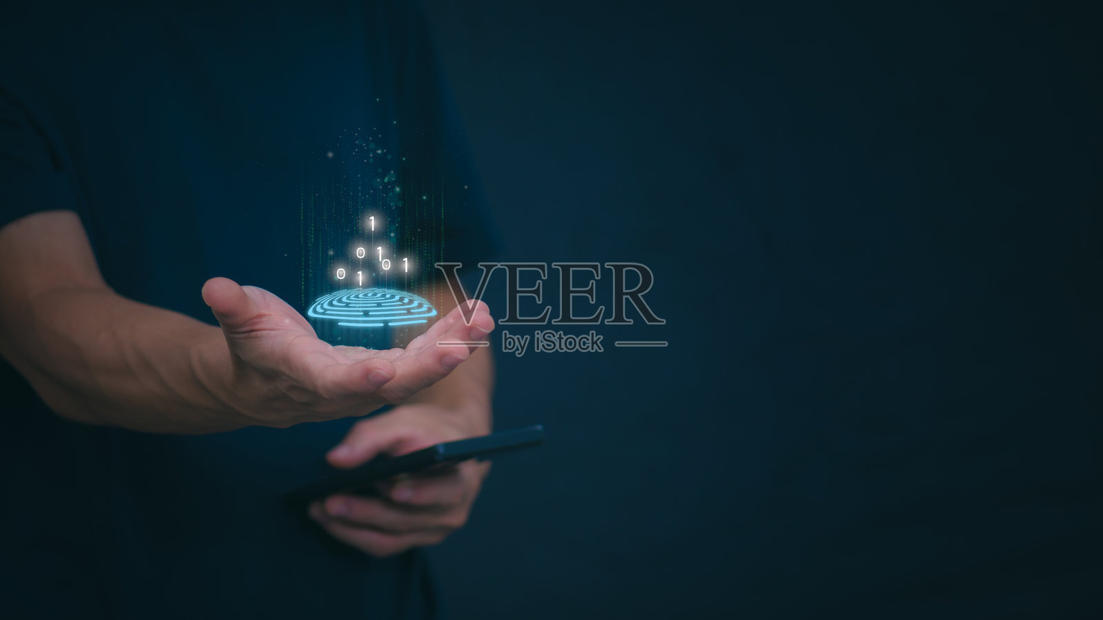 数据保护和加密，利用网络技术确保安全，以防止犯罪、黑客和在线攻击。日常生活中的技术与信息安全。身份验证。照片摄影图片