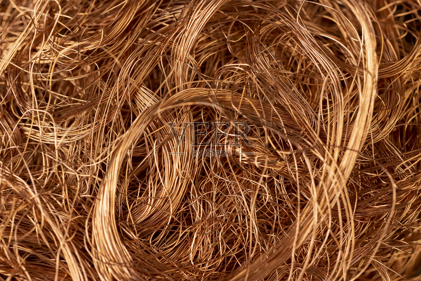 用于制造电线的铜细线照片摄影图片