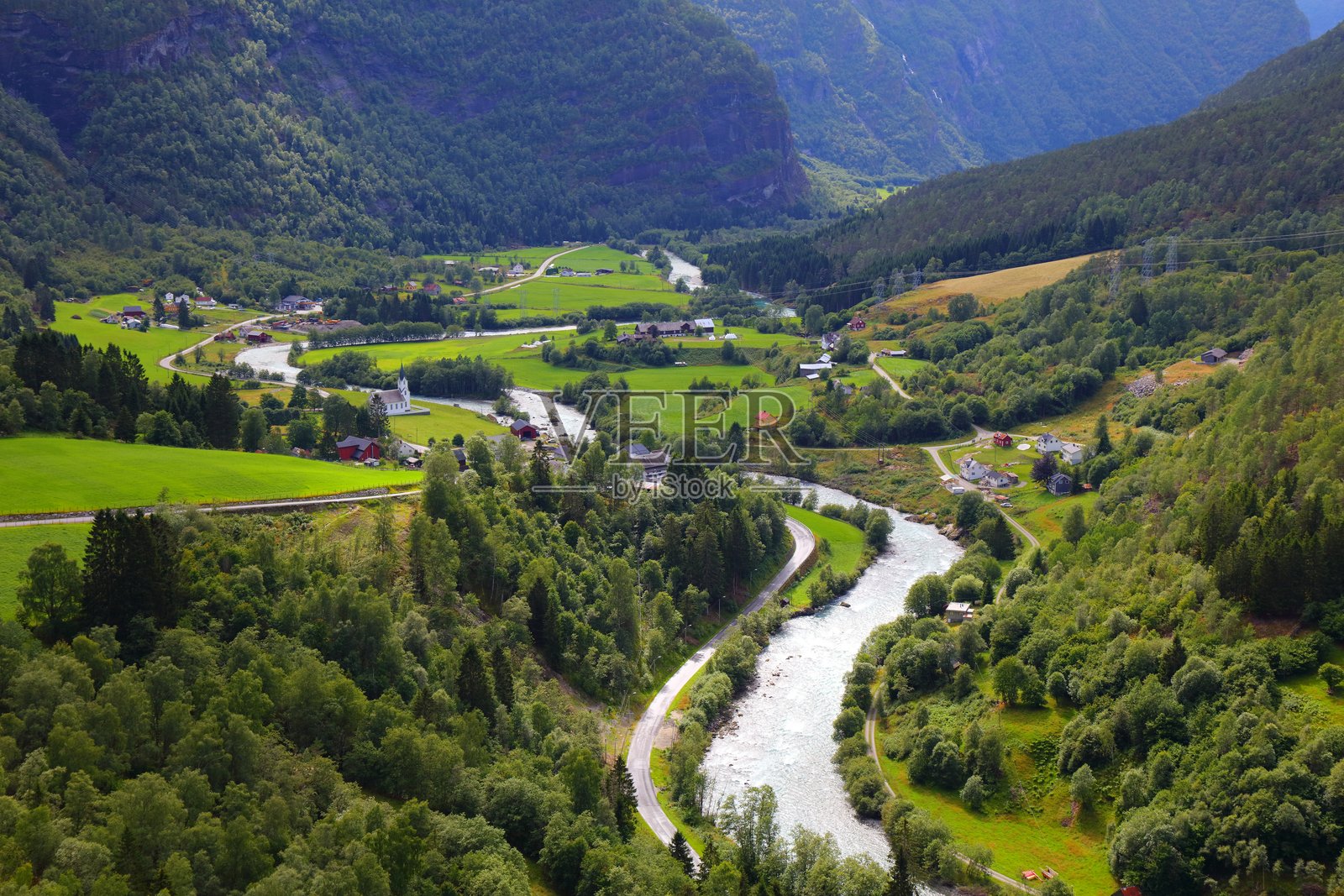 挪威卢斯特夏季风景照片摄影图片
