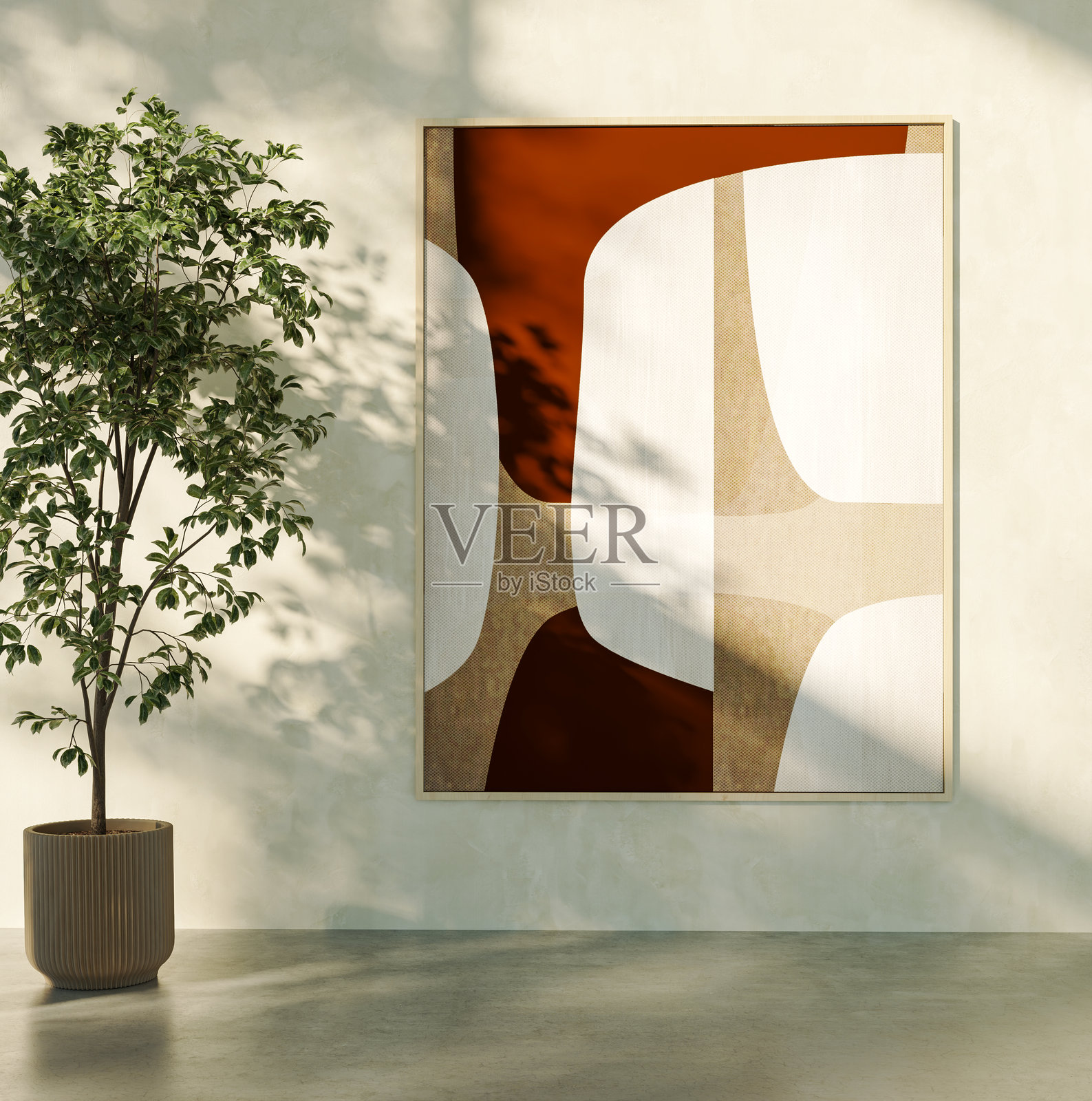 大型奢华现代明亮室内客厅模型插图3D渲染图像照片摄影图片