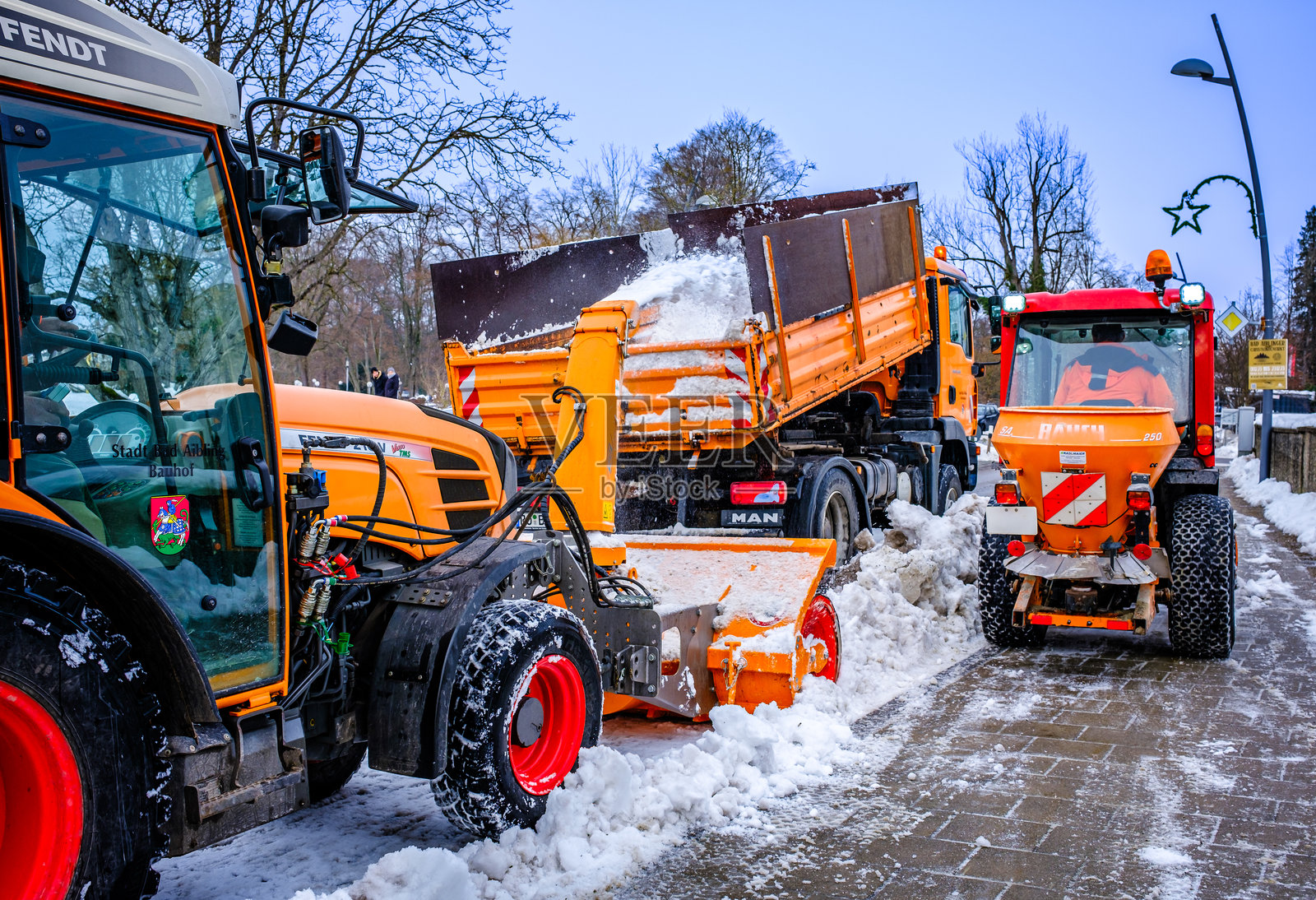 德国的冬季服务车辆照片摄影图片