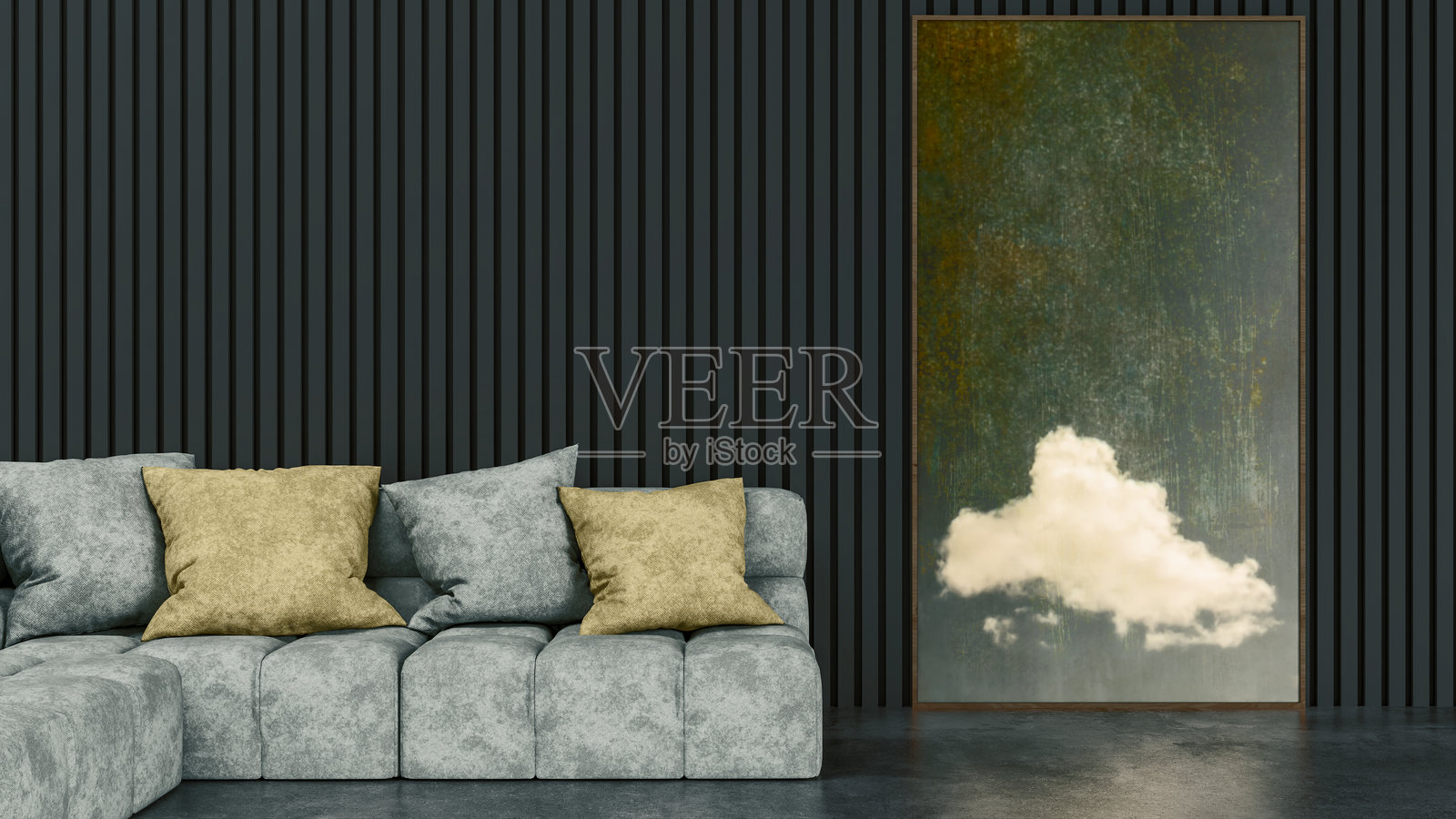 大型奢华现代明亮室内客厅模型插图3D渲染图像照片摄影图片