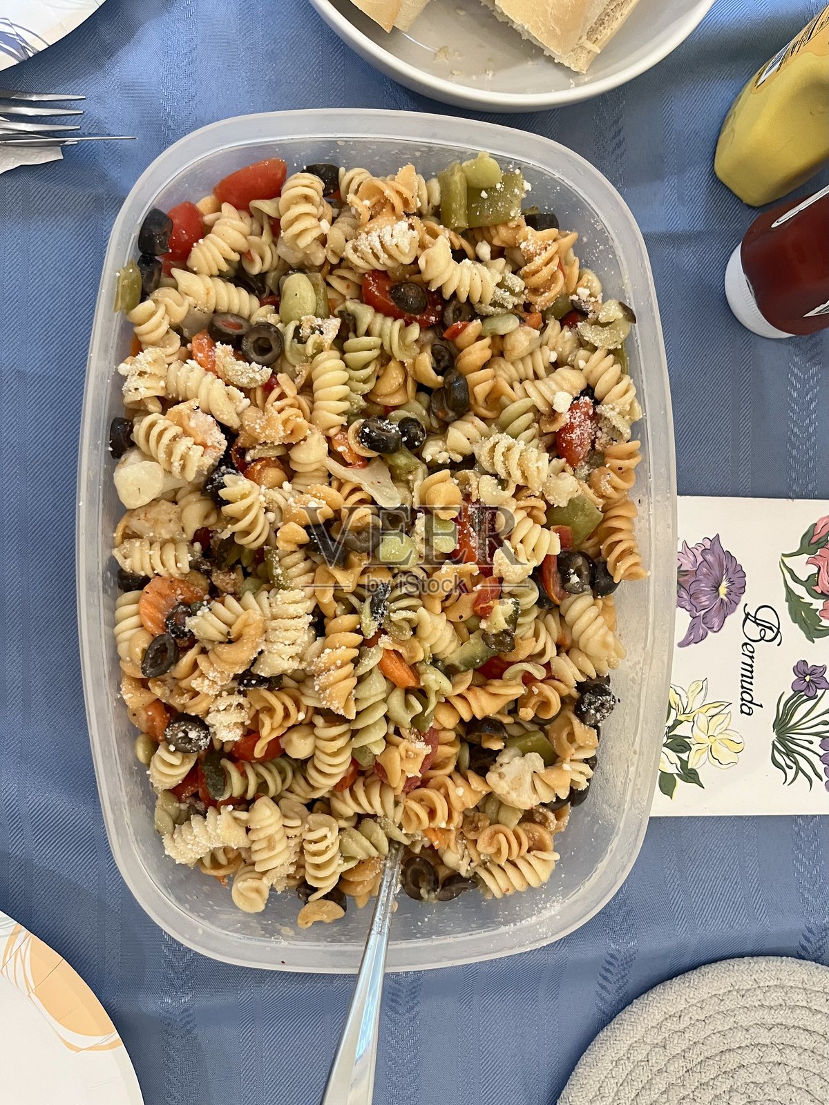 通心粉沙拉照片摄影图片