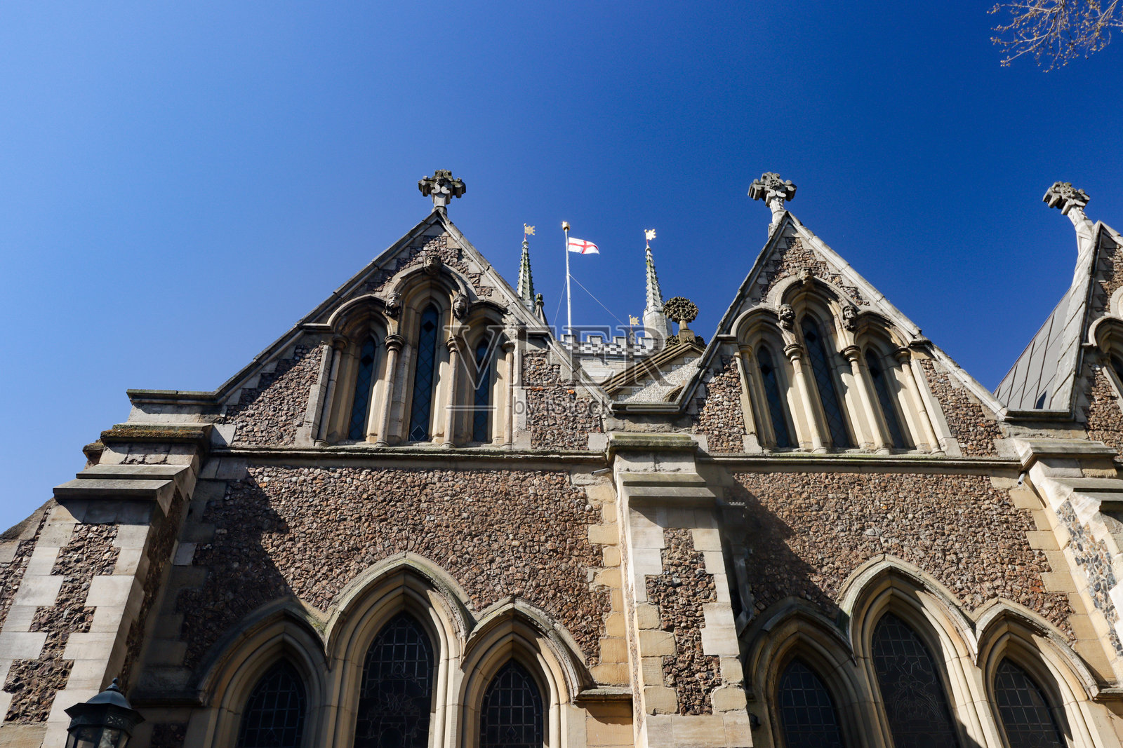 伦敦南华克的南华克大教堂南侧照片摄影图片