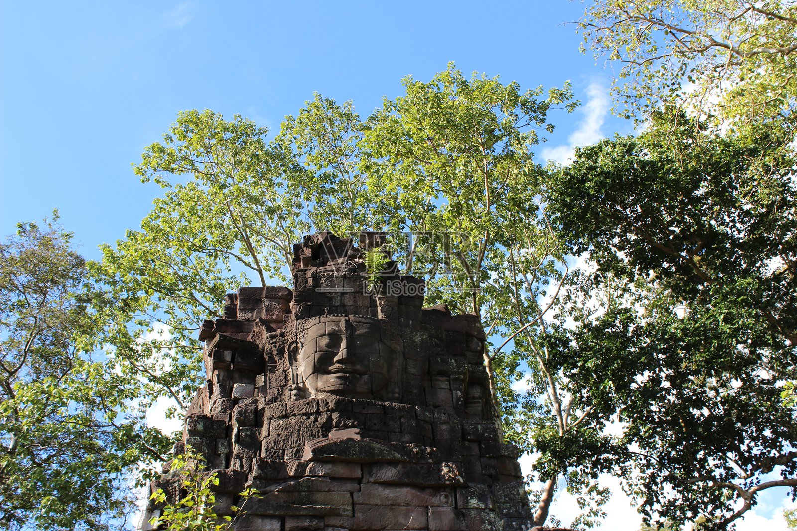 普拉萨特·普雷阿·斯通的面孔塔照片摄影图片