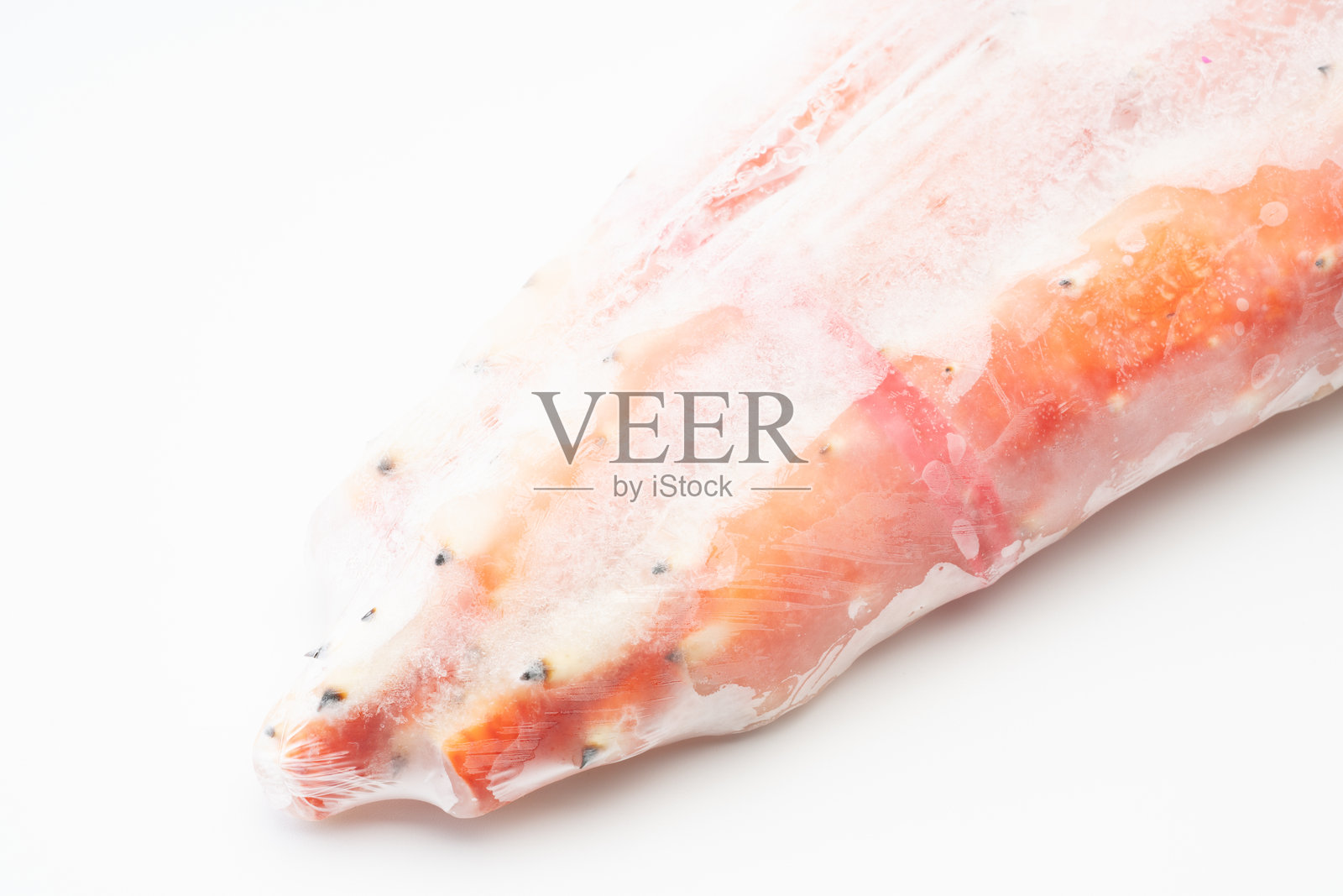 冷冻帝王蟹腿的特写镜头照片摄影图片