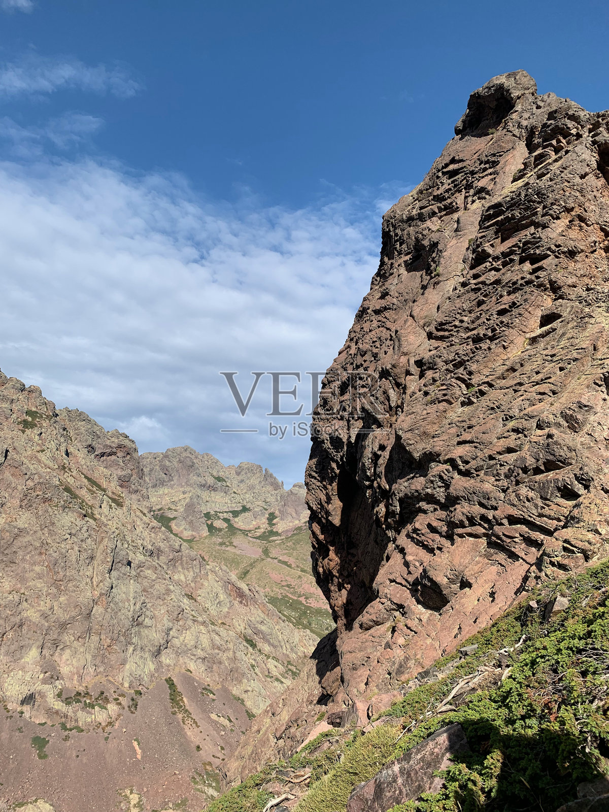 GR20步道，位于阿斯科车站与埃布利斯峰之间照片摄影图片