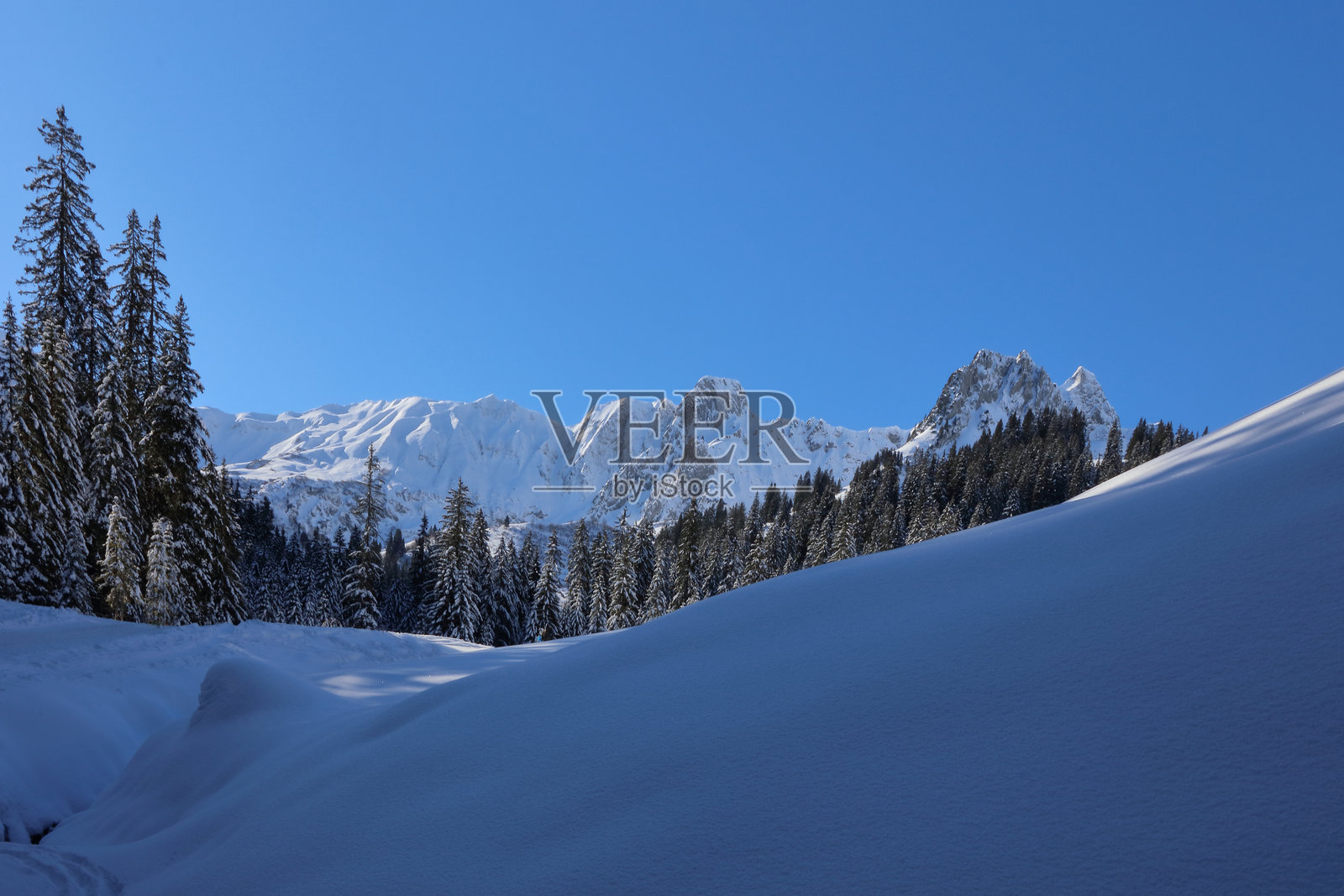 克莱因瓦尔斯特谷 - 冬季 / 克莱因瓦尔斯特谷 - 冬季照片摄影图片