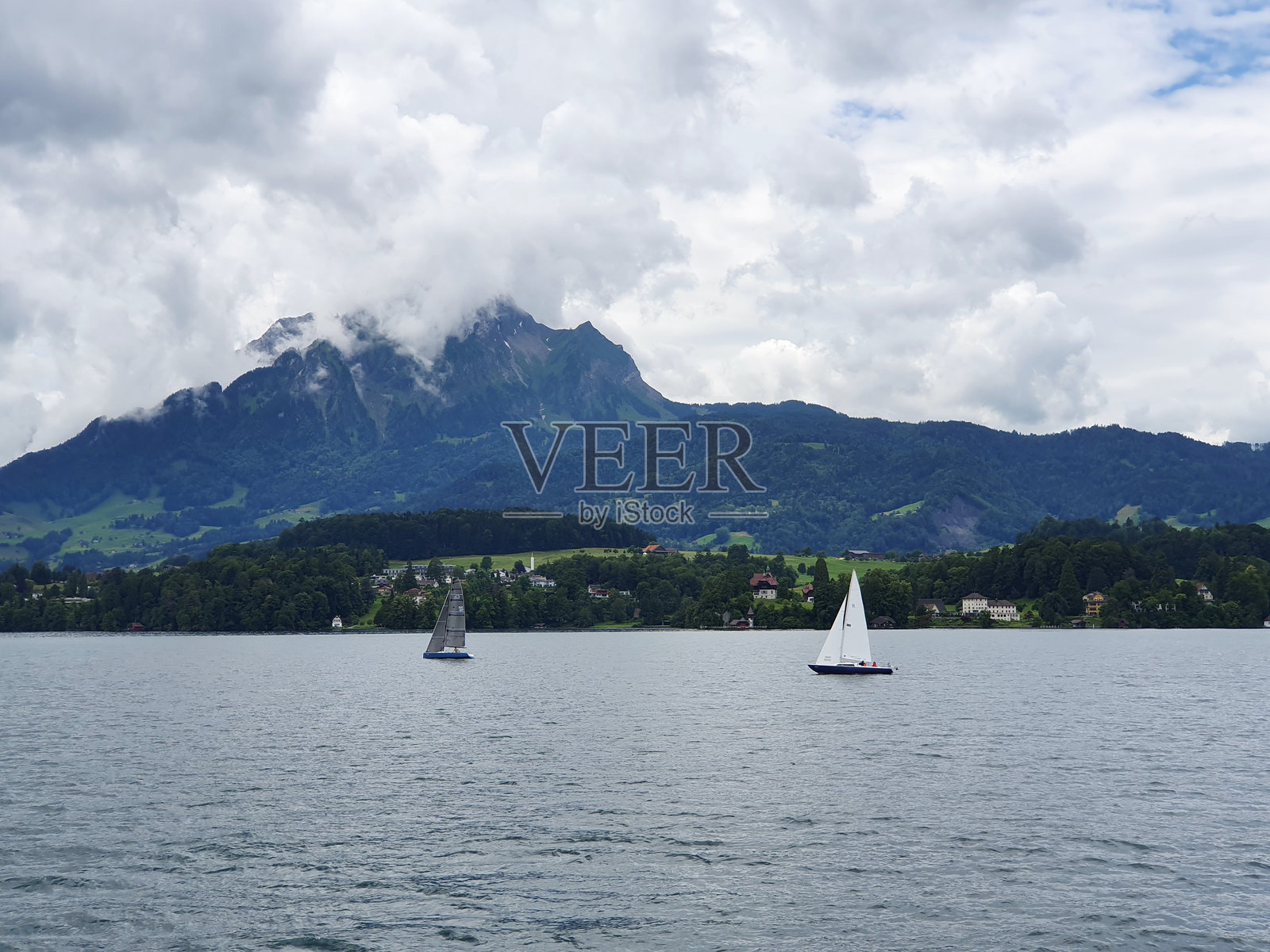 瑞士，卢塞恩，四森林湖照片摄影图片