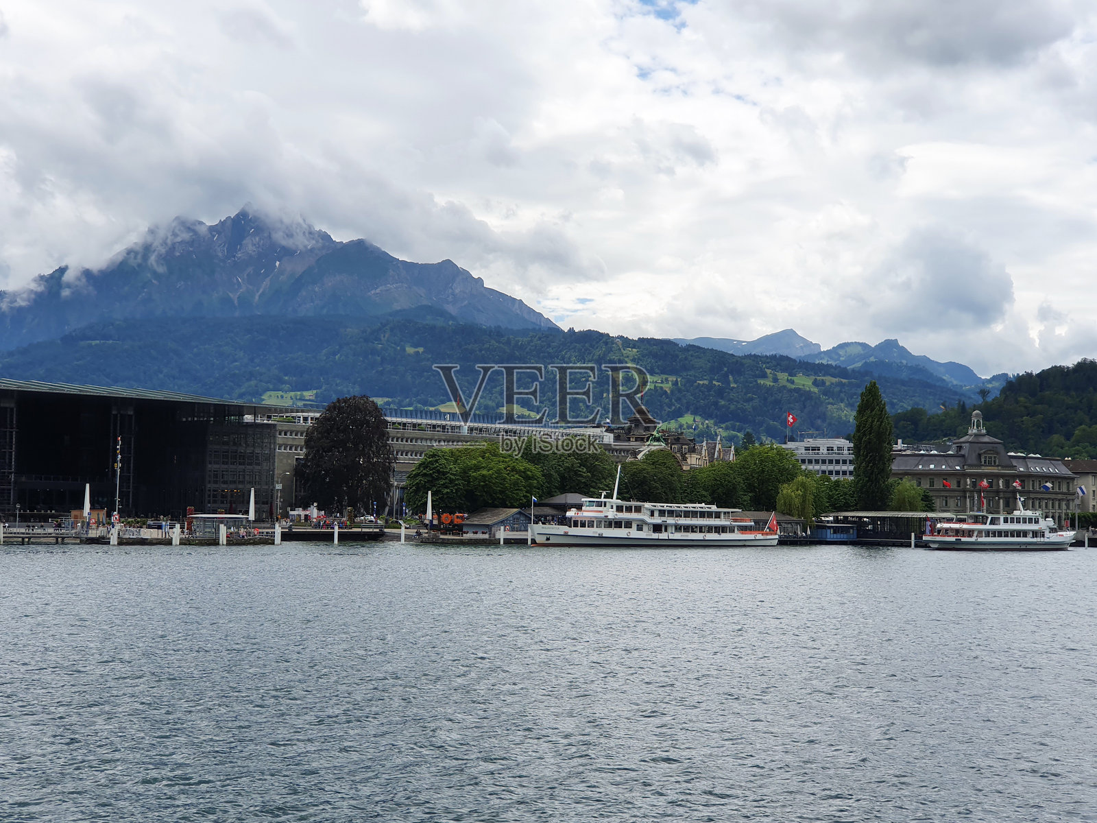 瑞士，卢塞恩，四森林湖照片摄影图片