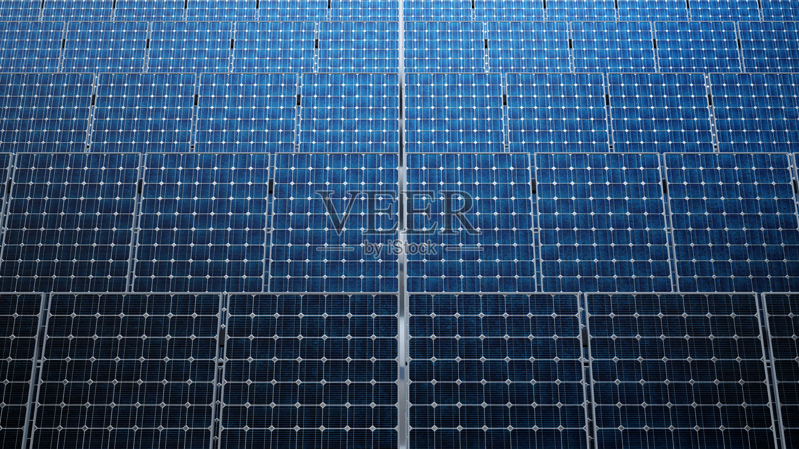 白色背景上的太阳能电池板。清洁能源的概念，3D渲染。照片摄影图片