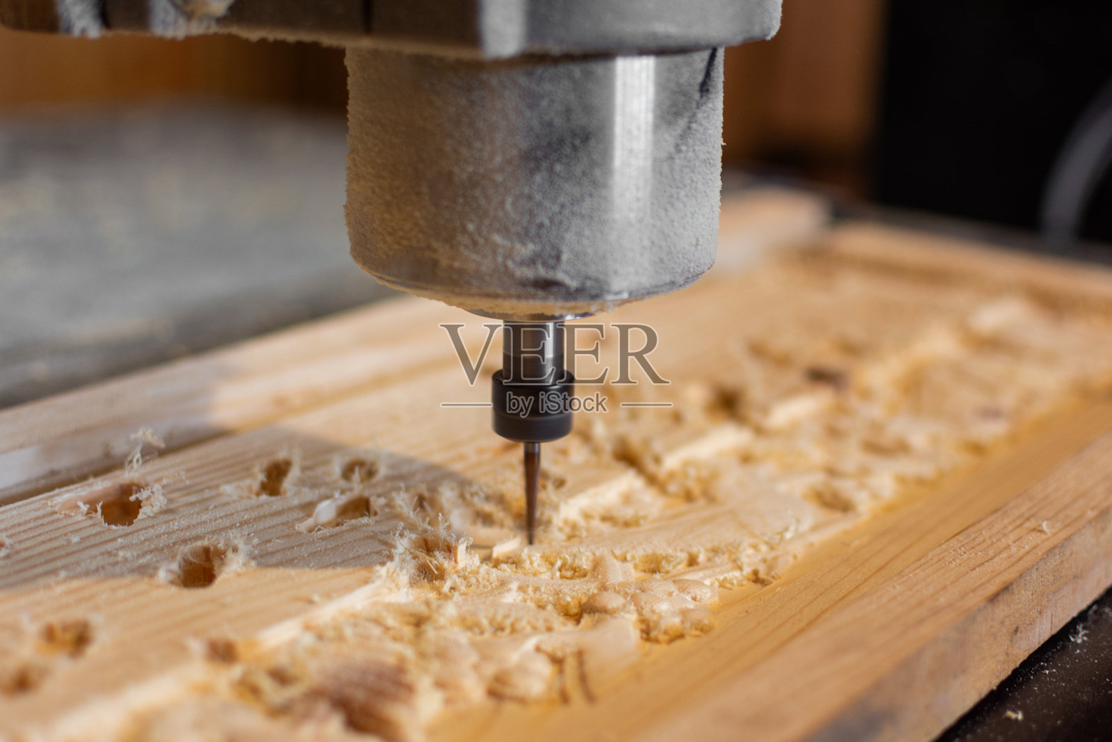 木制路由器照片摄影图片