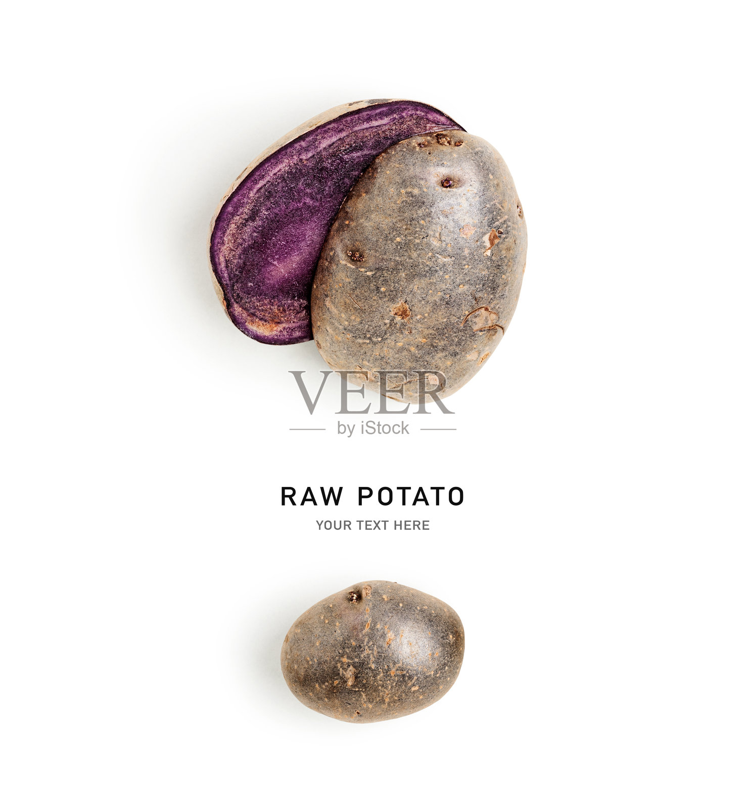 紫薯排列摄影，背景为白色照片摄影图片