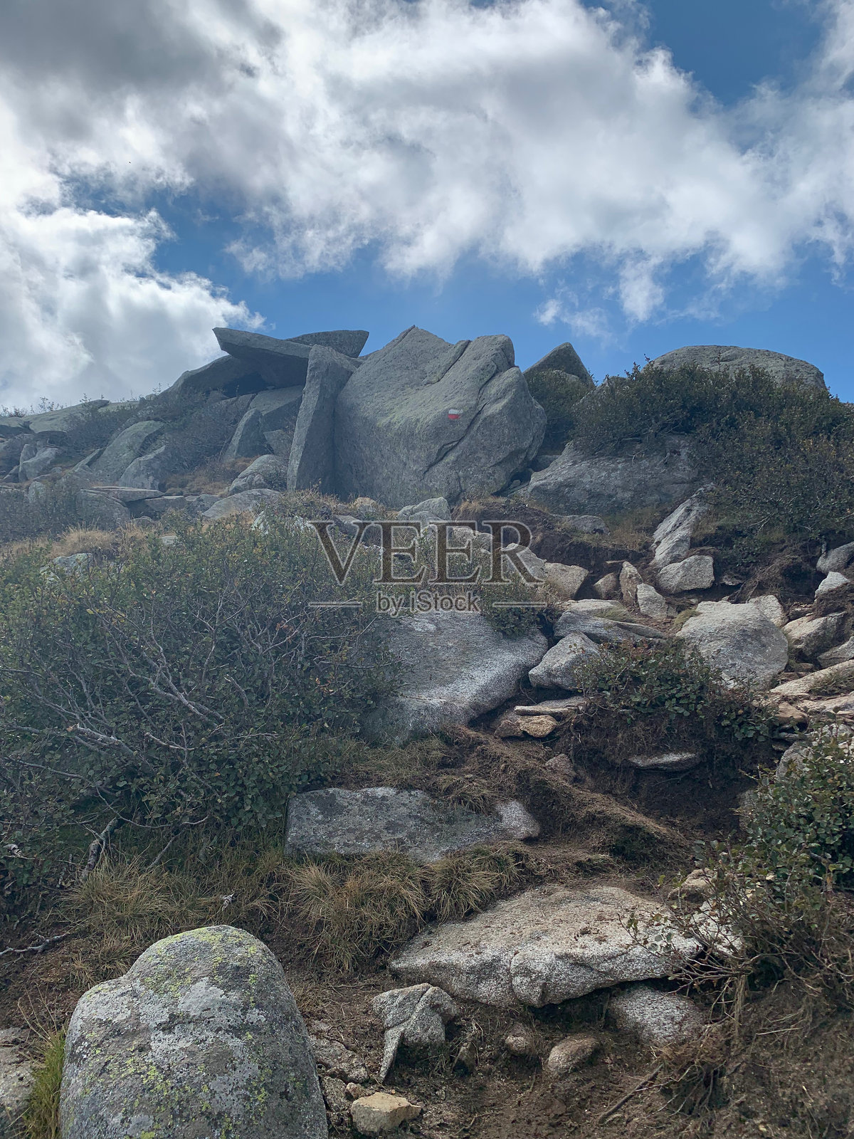 科西嘉岛GR20南部的山地风景照片摄影图片