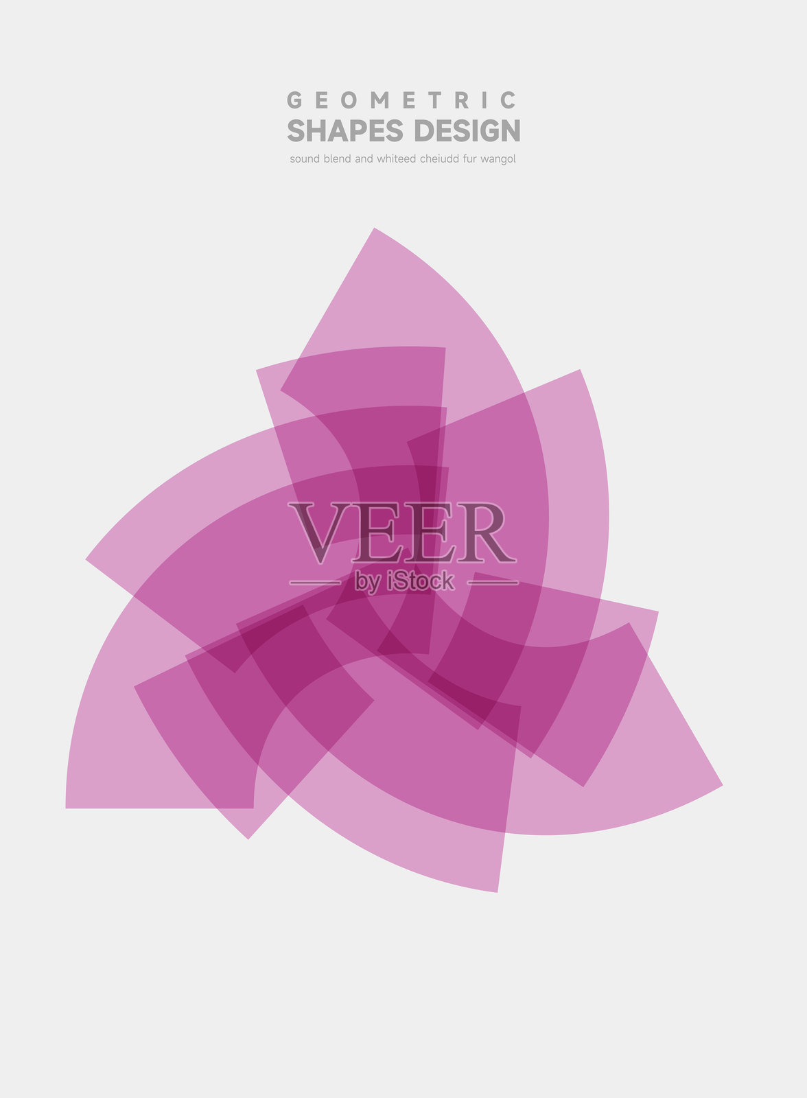 抽象明亮的曲线条纹几何图案时尚背景插画图片素材