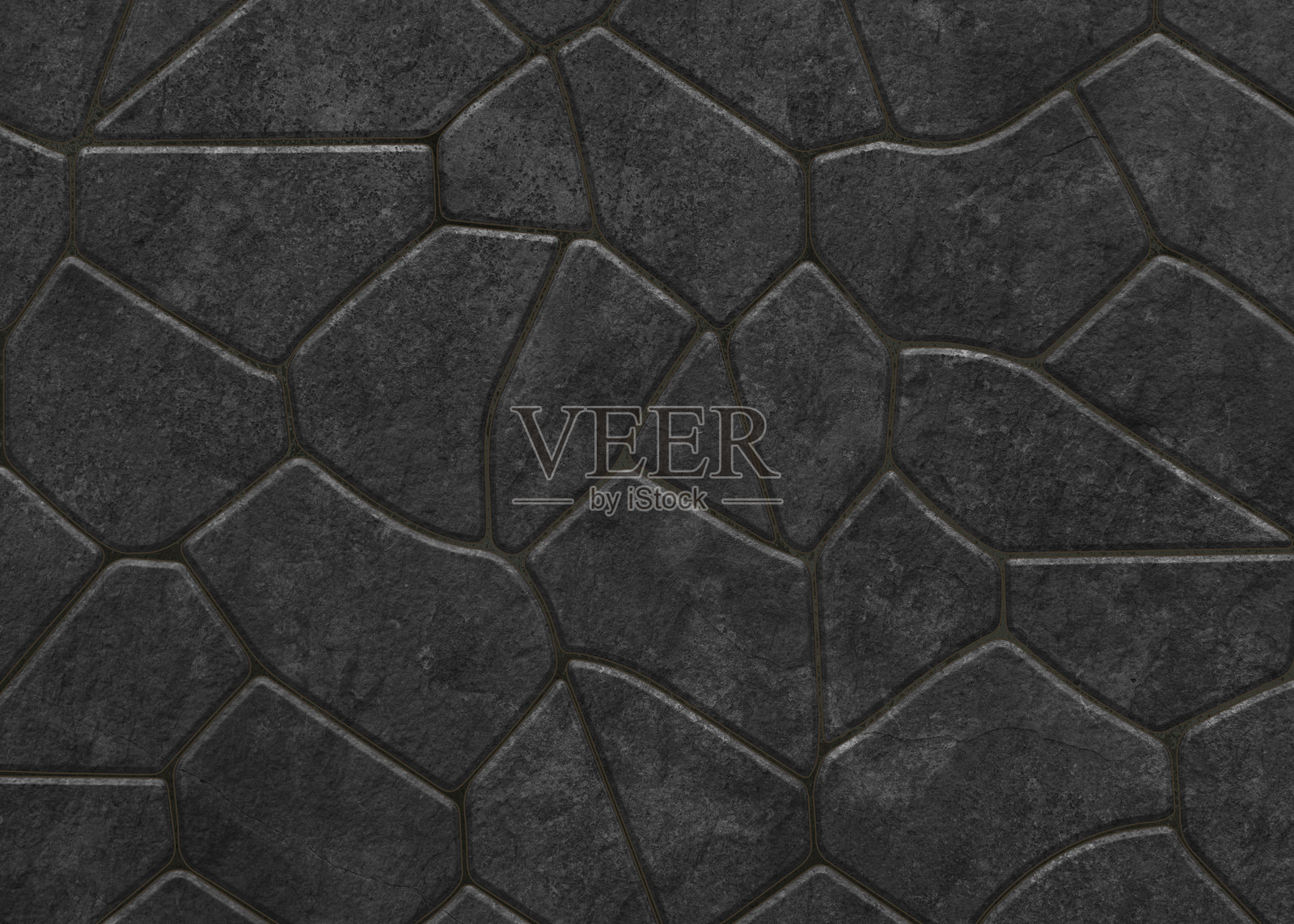 深灰色地板纹理，黑色石边和细致的表面照片摄影图片