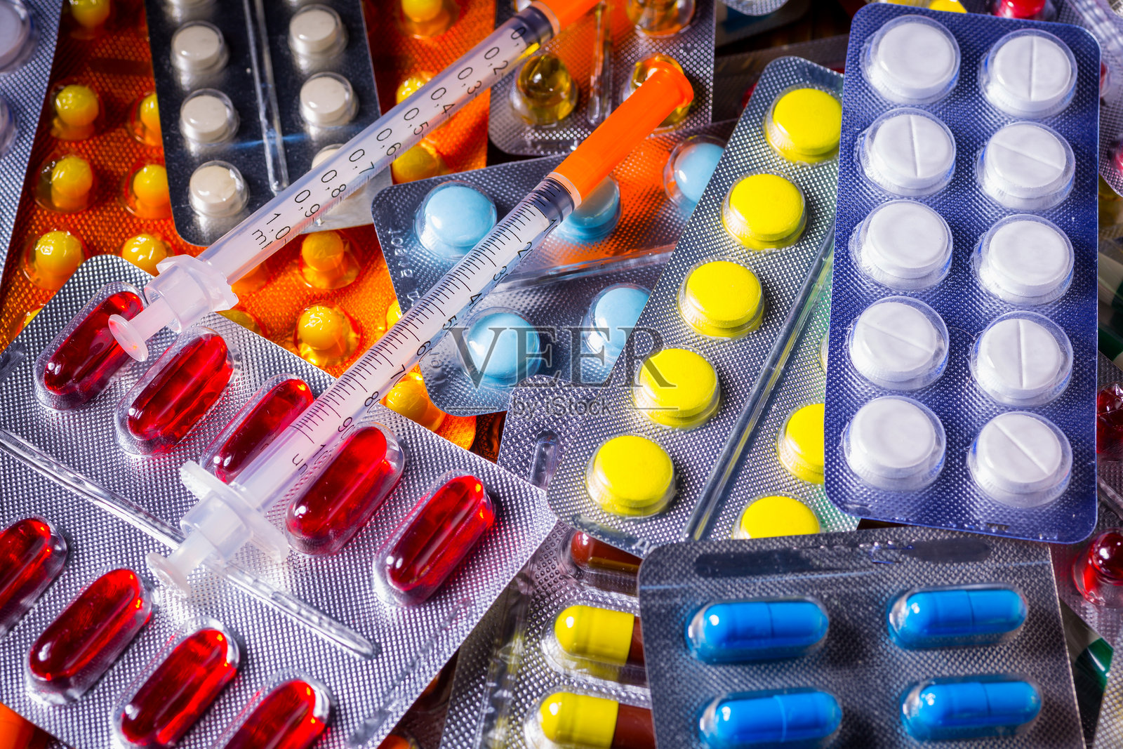 各种药物和药品照片摄影图片