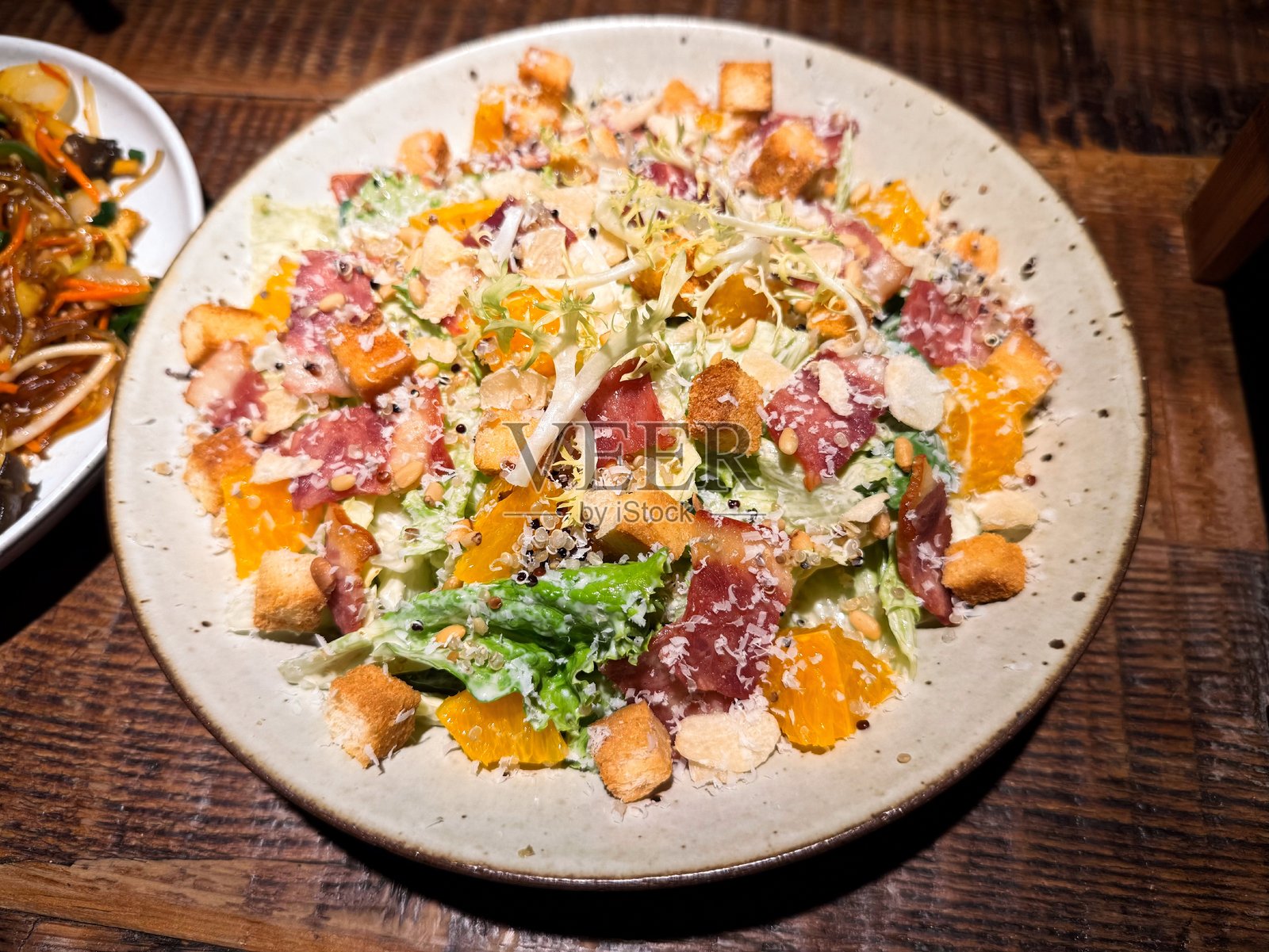 帕尔马火腿沙拉照片摄影图片