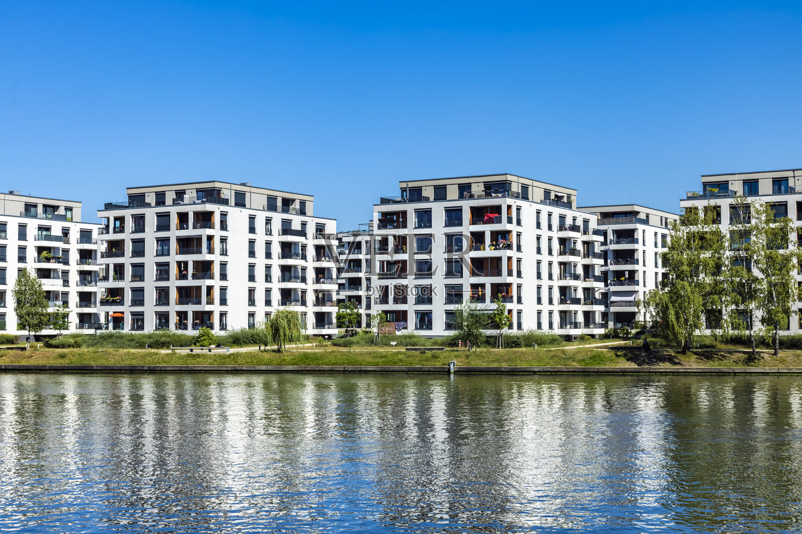 柏林的公寓楼照片摄影图片