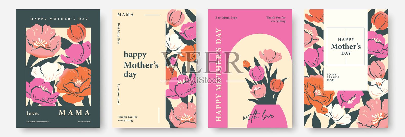 母亲节快乐插画图片素材