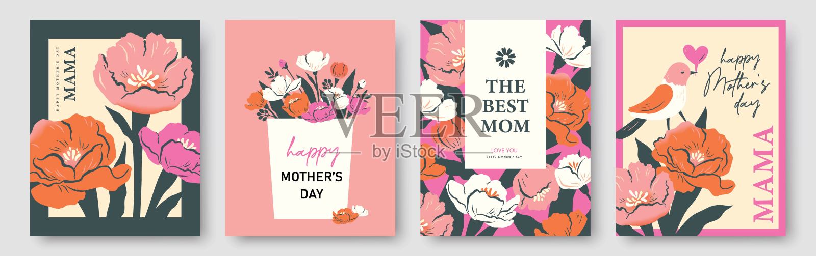 母亲节快乐插画图片素材