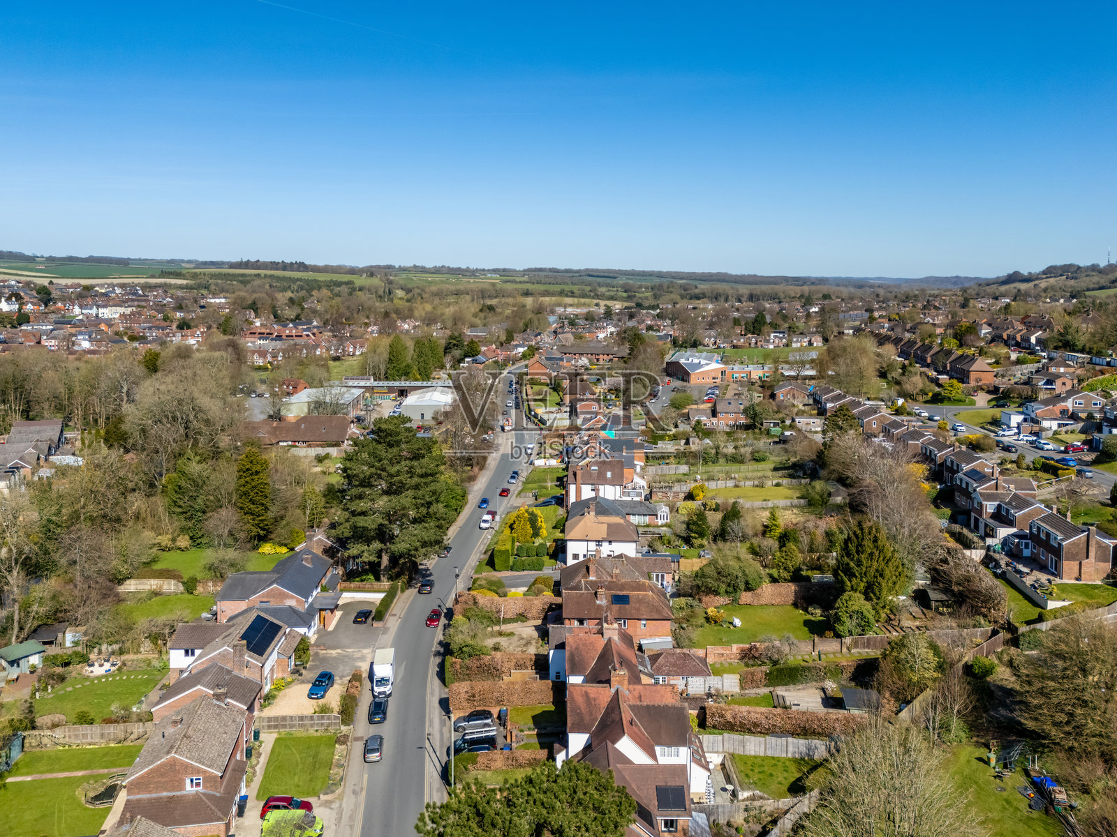 马尔堡郊区的住宅房屋照片摄影图片