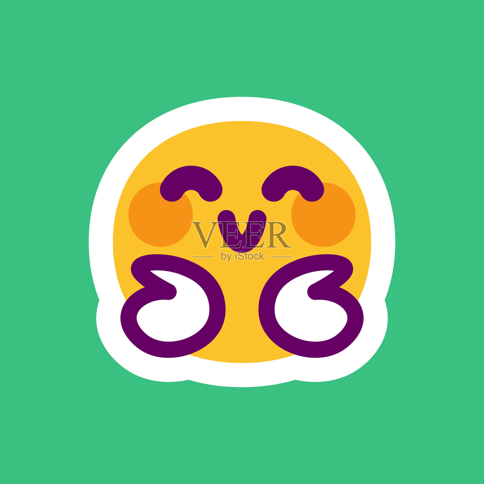 表情符号贴纸插画图片素材