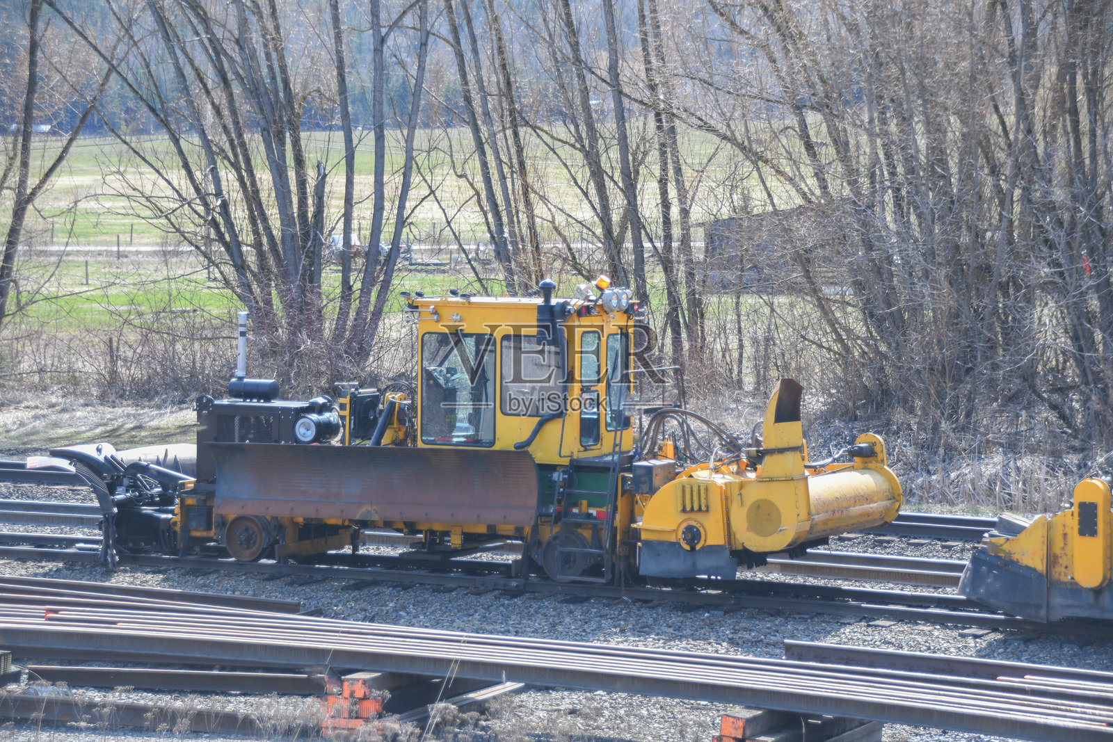 铁路维修设备照片摄影图片