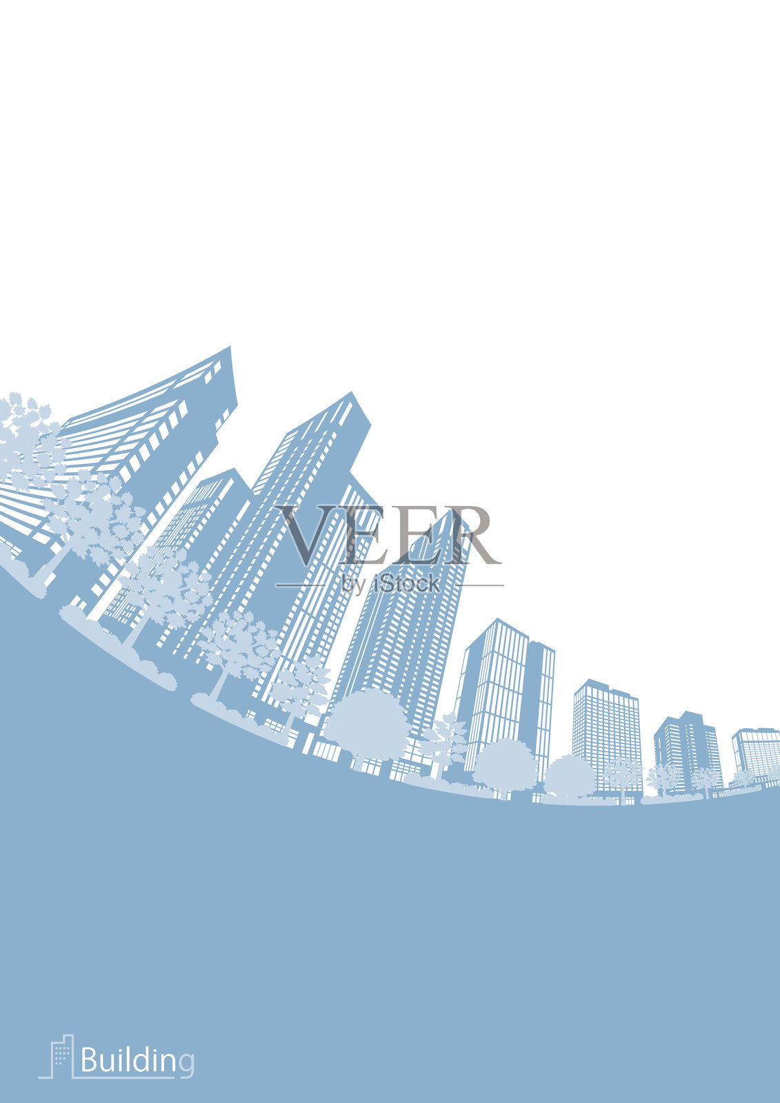 城市轮廓插图。大城市图像插图。插画图片素材