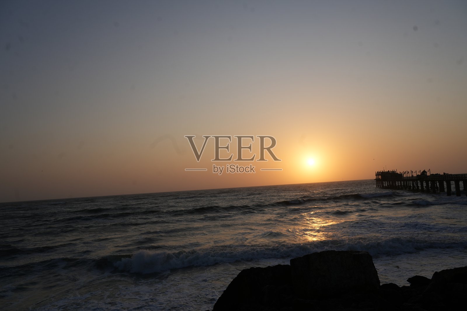 斯瓦科普蒙德的日落照片摄影图片