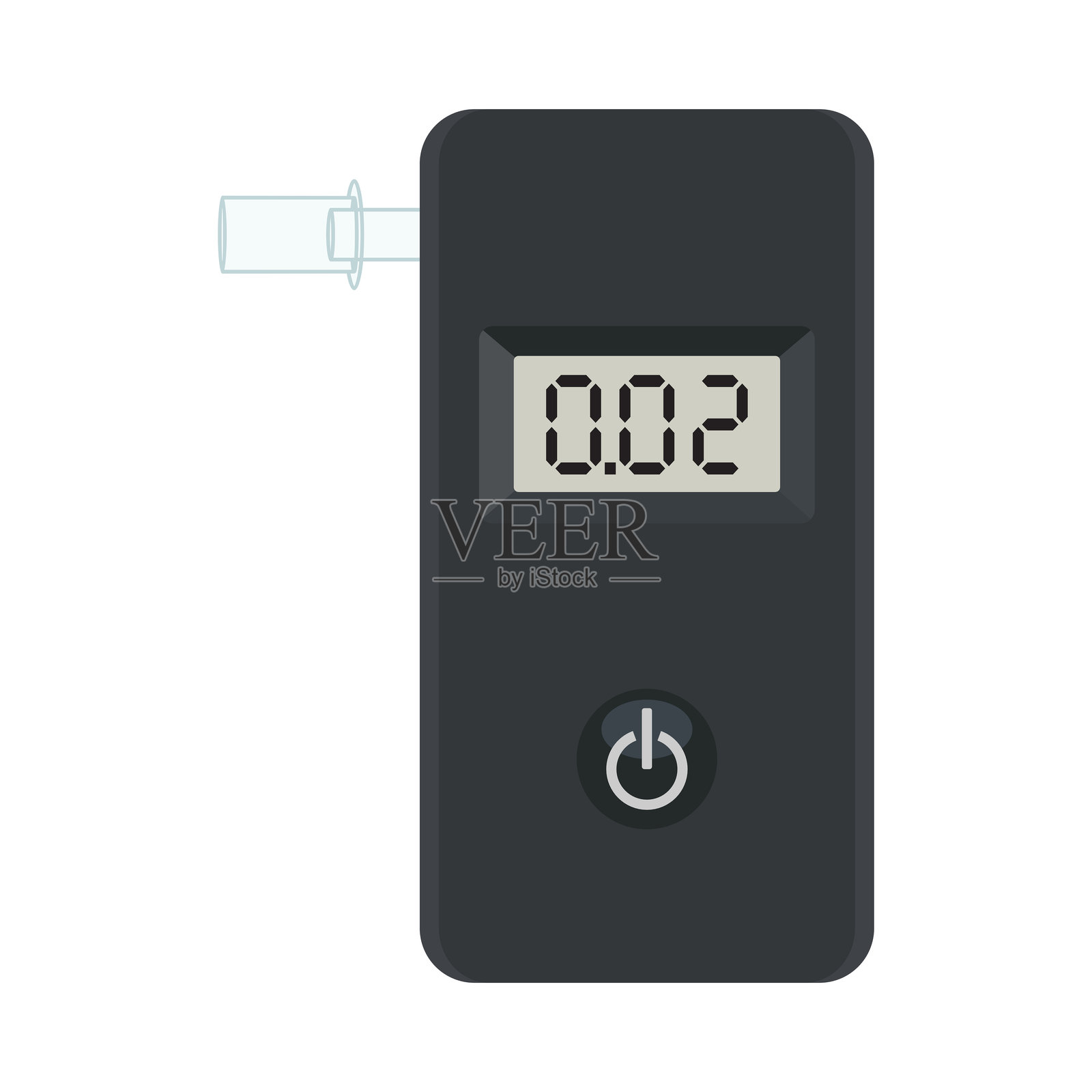 呼气酒精测试仪矢量图插画图片素材