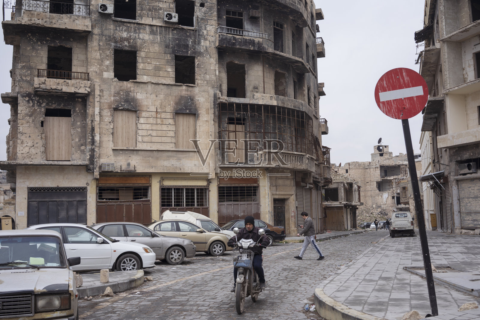 叙利亚阿勒颇的毁灭照片摄影图片