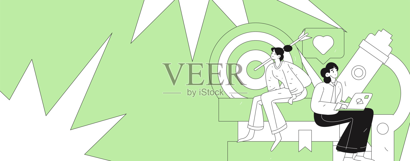 教育与学习的人物扁平矢量概念手绘插图插画图片素材