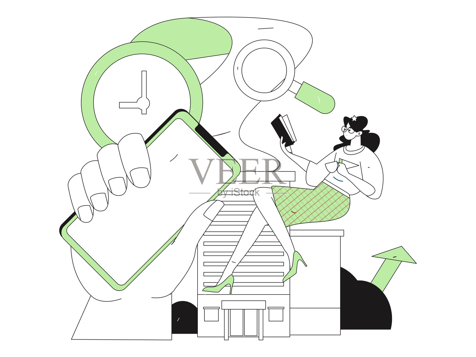 房贷公寓矢量概念操作插图插画图片素材