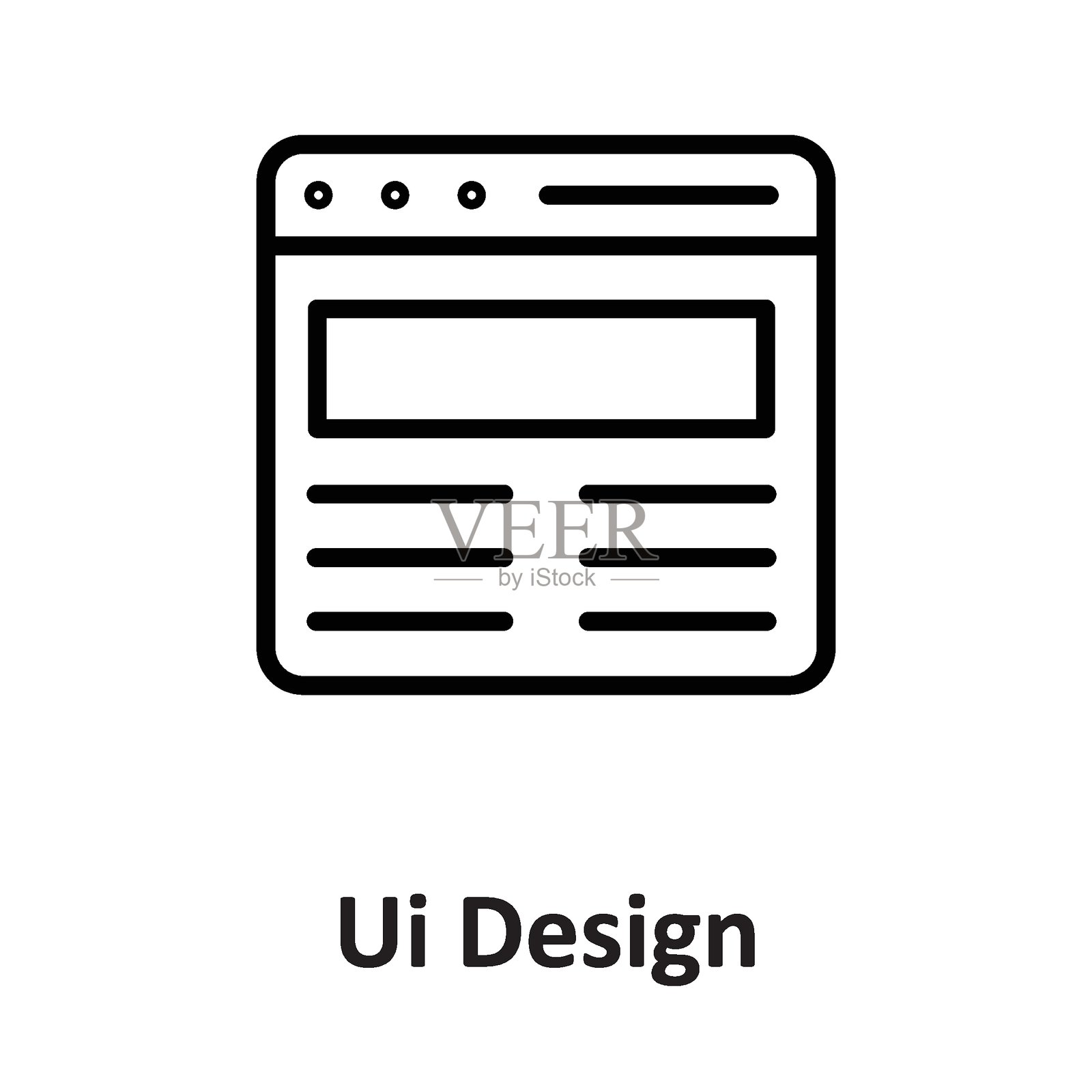 可轻松修改或编辑的UI设计网页内容矢量图标插画图片素材